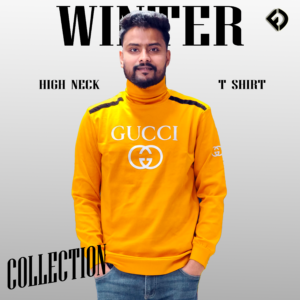 Full Sleeve High Neck T-Shirt for Men