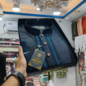 Men's Smart Look Simple Design Panjabi For Men