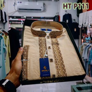 Men's Smart Look Simple Design Panjabi For Men