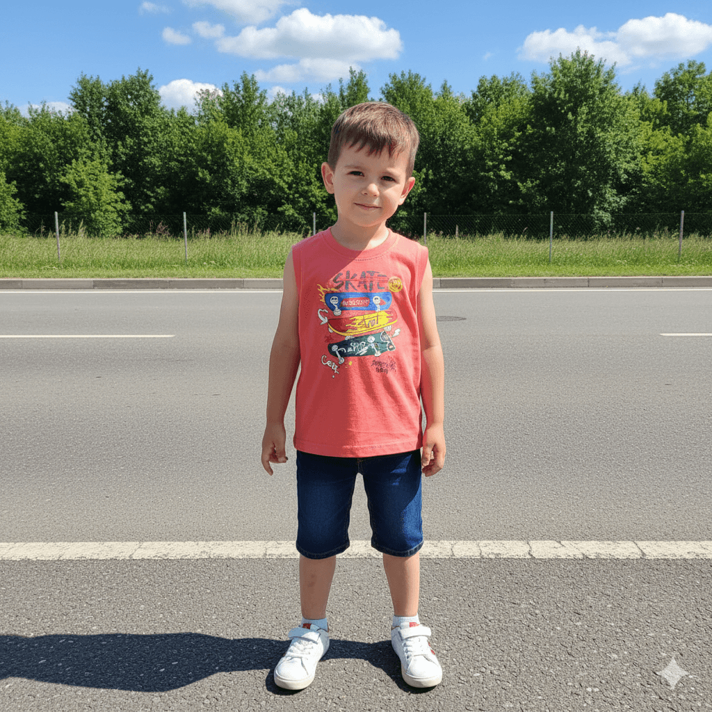 Boys Trendy Megi Sleeveless T-shirt