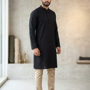 Men's Slime Fit Rime Cotton Panjabi For Men