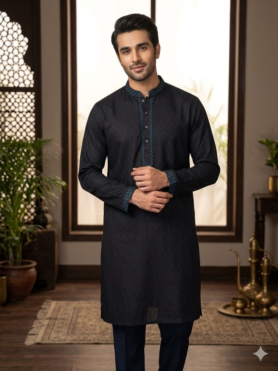 Men's Pure Cotton Panjabi