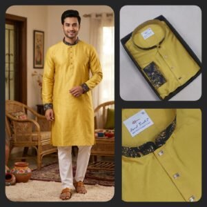 Premium Men's Slime Fit Panjabi For Men